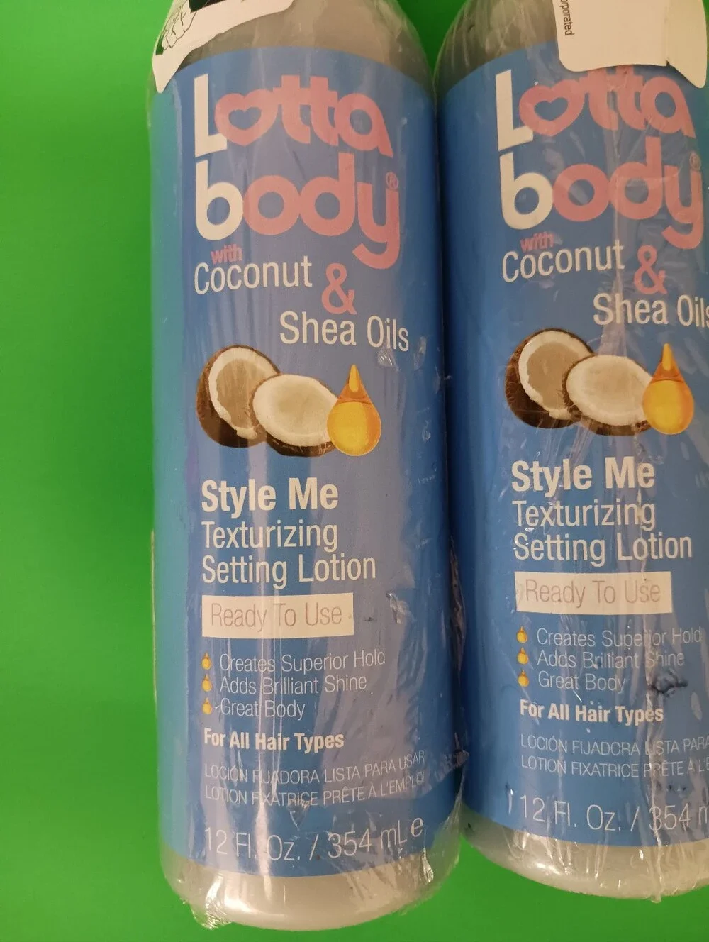Lotta Body STYLE ME Texturizing Setting Lotion 12 Fl Oz (Pack of 2) New Sealed